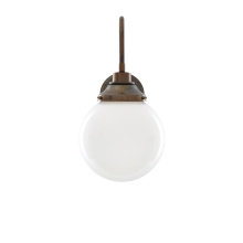 Mullan Lighting MLBWL134ANTSLV - Pelagia 20cm Swan Neck Wall Light | Antique Silver